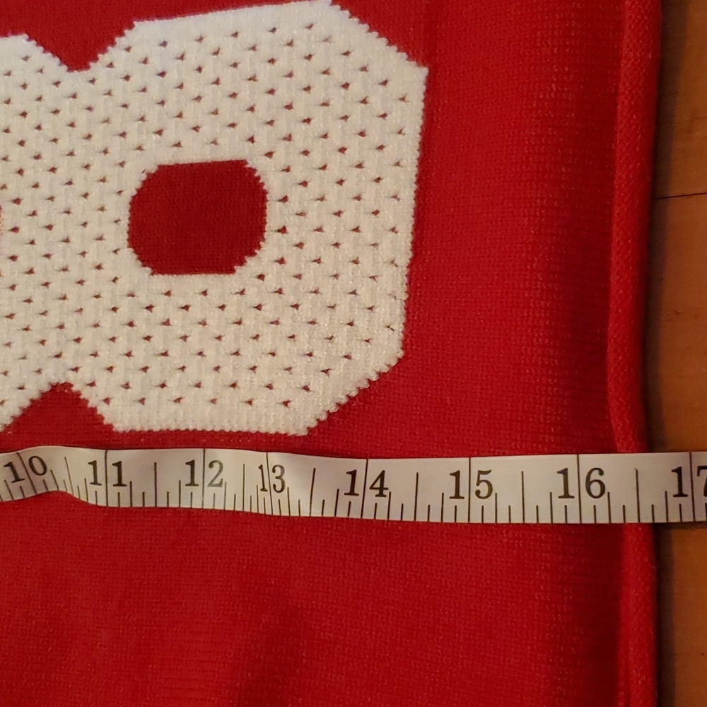 COPY - CHUNKY  OVERSIZED CROPPED SWEATER #87 RED SMALL - Picture 7 of 15